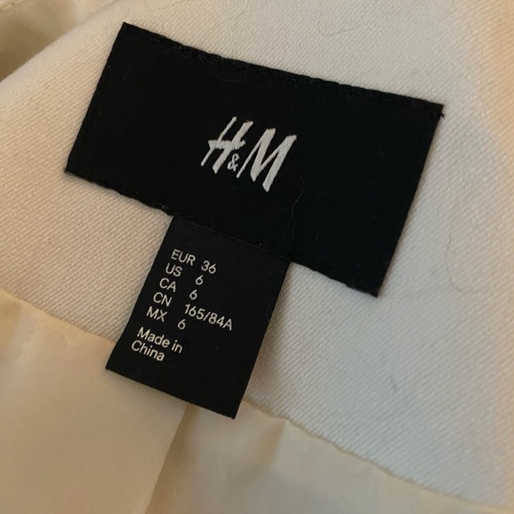 H&M Lace Blazer | White | Size 6 - Picture 2 of 3